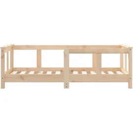 vidaXL Kinderbett 70 x 140 cm Kiefer massiv braun