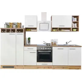 Respekta Küchenzeile Hilde LBBEKB310EWC ohne E-Geräte 310 cm Weiß