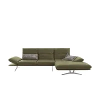 KOINOR Ecksofa Echtleder Francis ¦ grün ¦ Maße (cm): B: 314 H: 93 T: 159