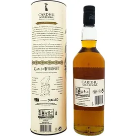 Cardhu Whisky Gold Reserve House Targaryen Game of Thrones Edition Single Malt Scotch 40% vol 0,7 l