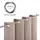 Blumtal Verdunklungsvorhänge 2er Set - Thermovorhang Hitzeschutz - Vorhang Blickdicht mit Ösen - Gardinenschals mit Schlaufen - Curtain - Gardinen 175x140cm - Gardienenschalset 2er - Vorhang Taupe