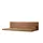 Massivmoebel24 Wandregal 49 x 20 x 12 cm Braun
