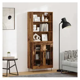 vidaXL Highboard 2 pcs Altholz Holzwerkstoff