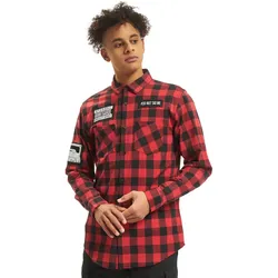 vsct Customized Kariertes Tageshemd rot - 