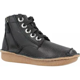 CLARKS Damen Funny Cedar Mode-Stiefel, Black Leather, 35,5 EU