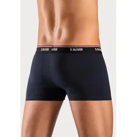 s.Oliver »Boxershorts für Herren« Packung, 3 Stk., mit Print auf dem Bein Gr. M (5) - 3 Stk., petrol, navy, bordeaux, , 15124656-M 3 Stk.