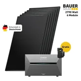 2700 Watt, Bifazial Komplettset, Balkonkraftwerk, Anker SOLIX Solarbank 3 E2700 Pro, Anker SOLIX Anschlusskabel 15 m