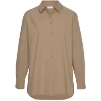 LASCANA Hemdbluse Damen beige Gr.34