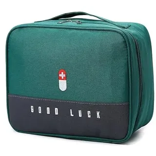 HUATEEN Erste Hilfe Tasche,Notfalltasche Medikament Tasche Klein Leere Erste-Hilfe-Tasche Tragbar Medikamententasche Reiseapotheke Medikament für Outdoor-Camping Reisen Arbeit