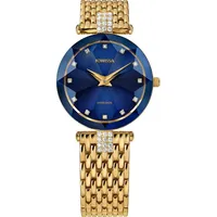 JOWISSA Quarzuhr Jowissa J5.632.M Facet Strass Damenuhr 29mm 5ATM
