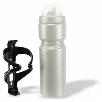 Dunlop Fahrrad-Trinkflasche, 750ml, schwarz weiß