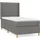 vidaXL Boxspringbett 100 x 200 cm Dunkelgrau
