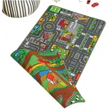 Sombo City Farm Kinderteppich 100 x 190 cm bunt