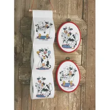 Permin Kreuzstich Stickpackung Toilettenpapierhalter Frohe Kühe Zählmuster