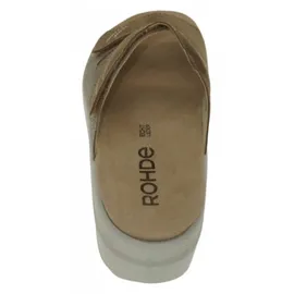 ROHDE Damen-Pantolette Erd-Braun-Weiß, Farbe:grau, EU Größe:36 - - 36