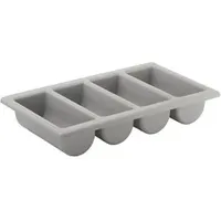 APS GN 1/1 Besteckkasten grau 53 x 32,5 cm 10 cm Kunststoff