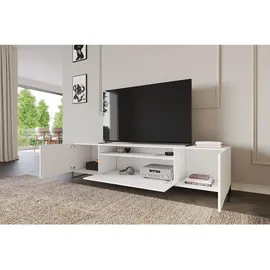 altdecor ELIO Lowboard 200 cm Weiß Holz