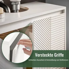 SoBuy Waschbeckenunterschrank, Weiß,
