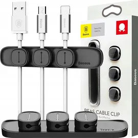 Baseus Peas Magnetischer Kabelorganisator, Schwarz