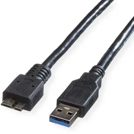 Roline USB-A auf Micro-USB 3 m Schwarz