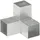 vidaXL Pfostenverbinder Y-Form 91 x 91 mm Verzinktes Metall
