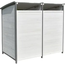 Melko Mülltonnenbox 140 x 85 x 127 cm grau