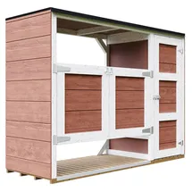 TIMBELA Mülltonnenbox M981A 217 x 159 cm rot