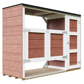 TIMBELA Mülltonnenbox M981A 217 x 159 cm rot