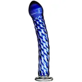 Icicles No 29 Blauer Glasdildo -