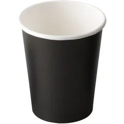 Einwegbecher Fiesta, schwarz - 230ml (1000 Stk.)