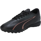 Puma Unisex Adults Ultra Play Tt Soccer Shoes, Puma Black-Copper Rose, 45 EU