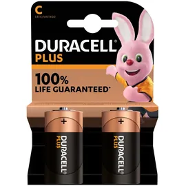 Duracell Alkaline Batterien Power C 1,5V MN1400/LR14 2er Pack