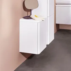 burgbad b:me halbhoher Schrank 35 cm, rechts, Badmöbel,