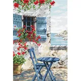 Letistitch Kreuzstich Set Villa, Zählmuster, 28x19cm