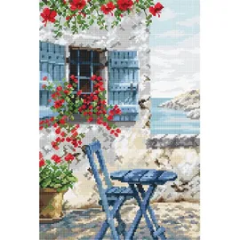 Letistitch Kreuzstich Set Villa, Zählmuster, 28x19cm