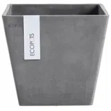 ecopot Ecopots Rotterdam 20 cm x 20 cm x 17,5 cm Grau
