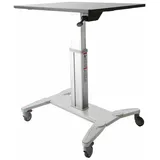 Startech StarTech.com Mobile Sit-Stand Workstation - Aufstellung für Notebook/Tastatur/Maus - schwarz & silber