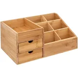 5five simply smart Kosmetik-organizer in braun - organizer 2 schubladen 6 fächer bambus