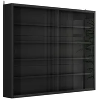 Vicco Wandvitrine Showla 80 x 60 x 10 cm Schwarz