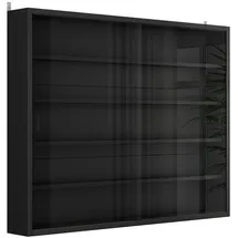 Vicco Wandvitrine Showla 80 x 60 x 10 cm Schwarz
