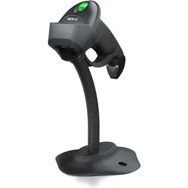 Aplic Handscanner Wireless Barcode Scanner 2.4 GHz 1D 2D, 2000 mAh, inkl. Standfuß