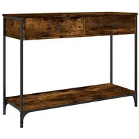 VidaXL Konsolentisch Räuchereiche 100x34,5x75 cm Holzwerkstoff