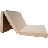 Natalia Spzoo Faltmatratze 195 x 65 x 10 cm – Klappmatratze mit Schaumstoffkern & abnehmbarem Bezug