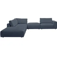 Musterring Ecksofa »LUCIA L-Form«, in vielen Qualitäten und 4 verschieden Nähten blau