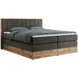 MKS Boxspringbett 180 x 200 cm H3 Dunkelgrau