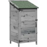 vidaXL Gartenhaus 0,59 x 0,56 m Grau