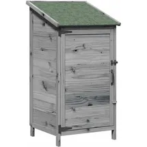 vidaXL Gartenhaus 0,59 x 0,56 m Grau