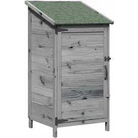 vidaXL Gartenhaus 0,59 x 0,56 m Grau