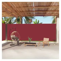 vidaXL Seitenmarkise Ausziehbar Rot 220x1000 cm