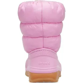 Crocs Classic Neo Puff K Stiefel Pink Tweed / Gum 29-30
